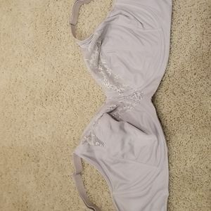 Grey convertible underwire bra